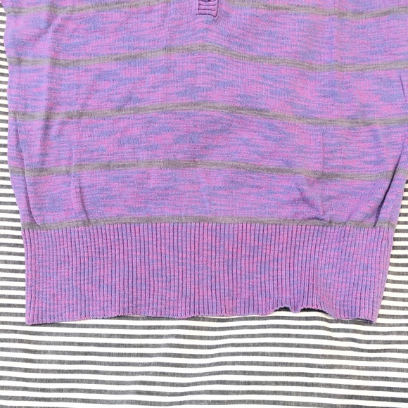 Mossimo Purple Button Pocket Sweater Stretchy - Picture 5 of 8